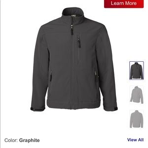 Swiss Tech Weatherproof Soft Shell Jacket, Graphite Color/Dark Grey. Size XL